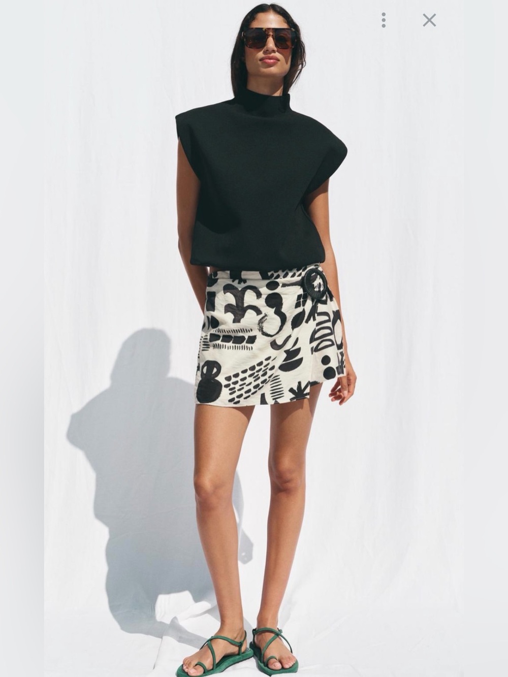 Zara Print Skort